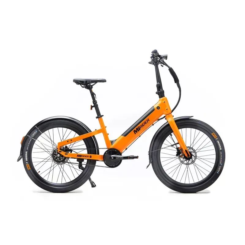 MiRider GB3 24 Compact Step-Through E-Bike In Ember Orange