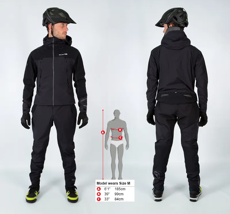 Endura MT500 Waterproof MTB Onesie in Black-1