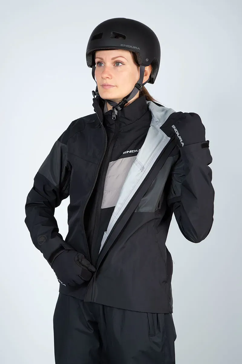 Endura Urban Luminite 3 In 1 Womens Jacket in Black-5