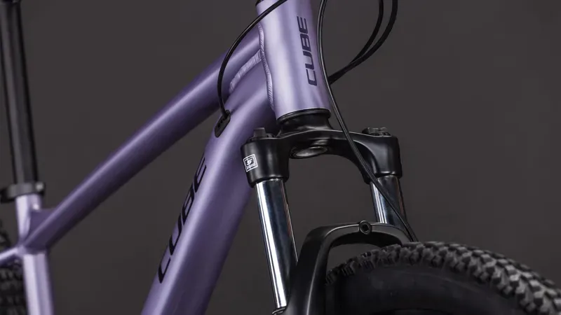 Cube Aim One Mountain Bike in Light Purple/Chrome-5