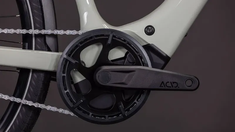 Cube Editor Hybrid SLX 400x FE eHybrid Bike in Reed Beige/Chrome-5