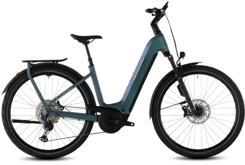 Cube Kathmandu Hybrid EXC 800 eHybrid Bike in Smaragd Grey/Prism