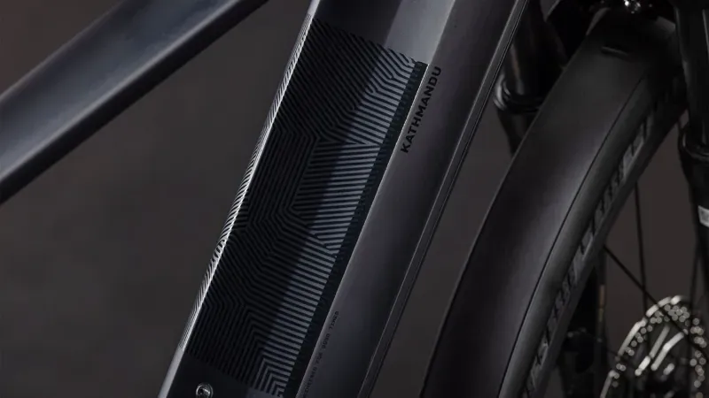 Cube Kathmandu Hybrid Pro 800 eHybrid Bike in Sunglow/Chrome-4