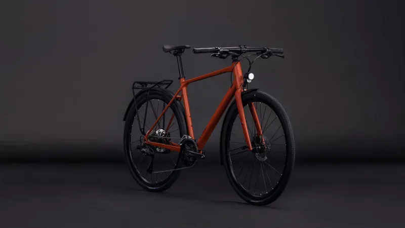 Cube Nulane Race FE Gravel Bike in Amber/Black-1