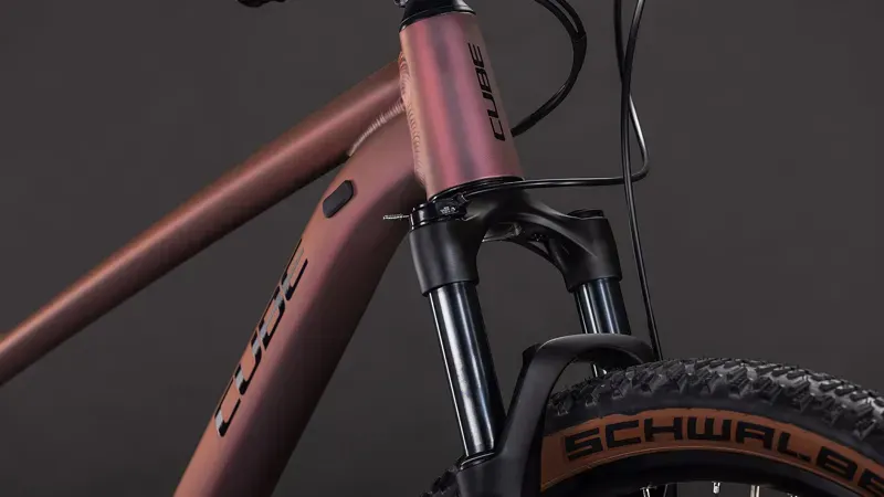 Cube Reaction Pro Mountain Bike In Shift Blush/Black-6