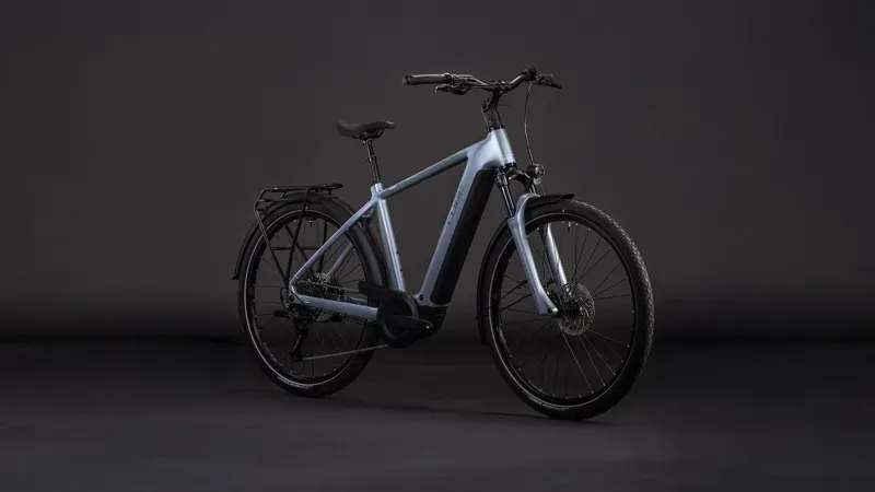 Cube Touring Hybrid Pro 800 E-Hybrid Bike in Pearl Grey/Grey-1