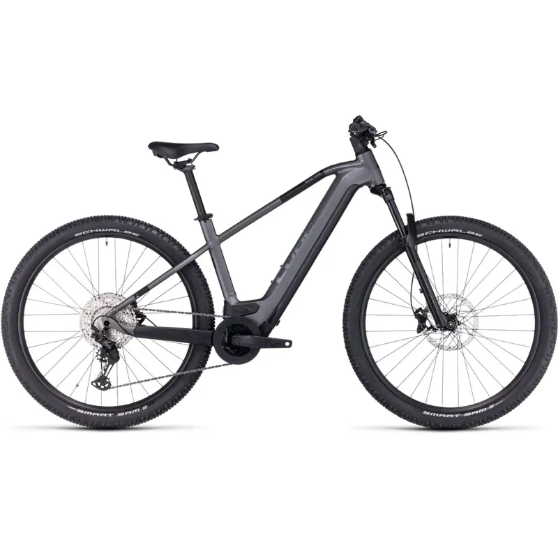Cube Reaction Hybrid Race 750 eMountain Bike in Grey/Metal