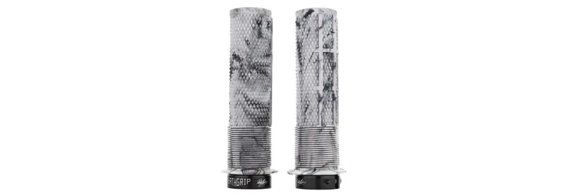 DMR Flanged Thick DeathGrip 2 MTB Handlebar Grips in Snow Camo