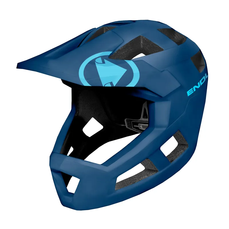 Endura SingleTrack Full Face Helmet in Blueberry