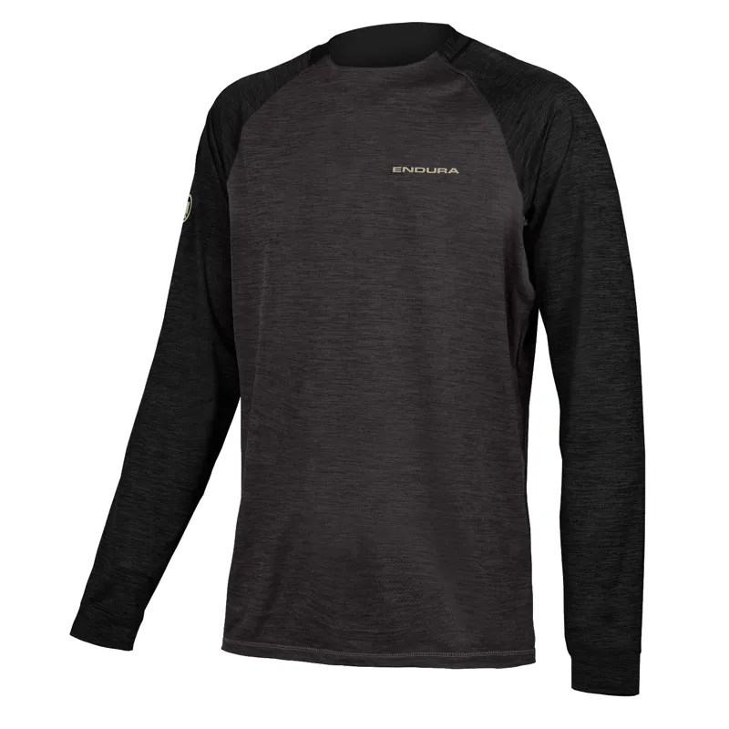 Endura SingleTrack L/S Jersey in Pewter Grey