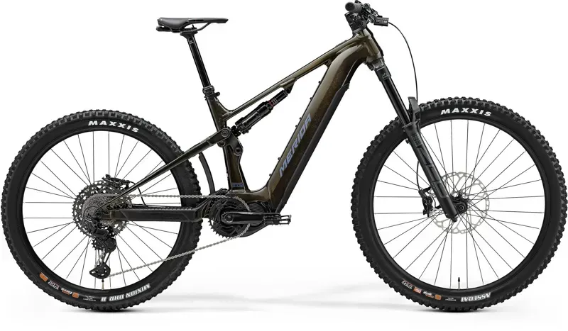 EX DEMO - Merida eOne-Sixty 875 E-Mountain Bike In Gold/Grey