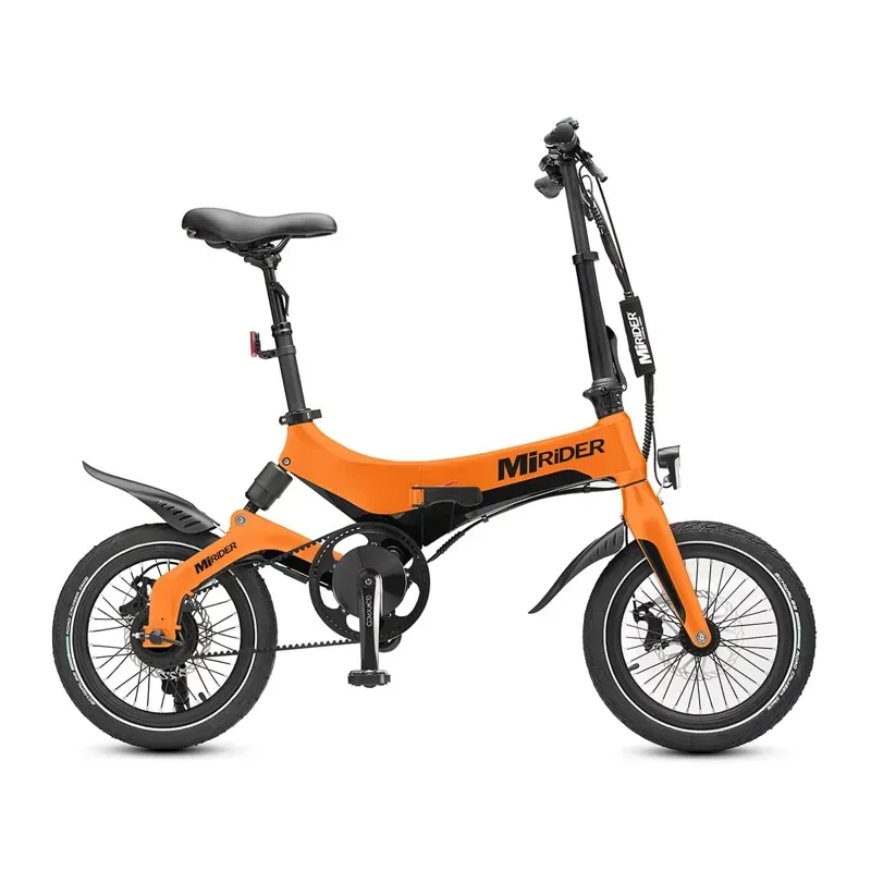 MiRiDER One GB3 16 Folding E-Bike In Ember Orange
