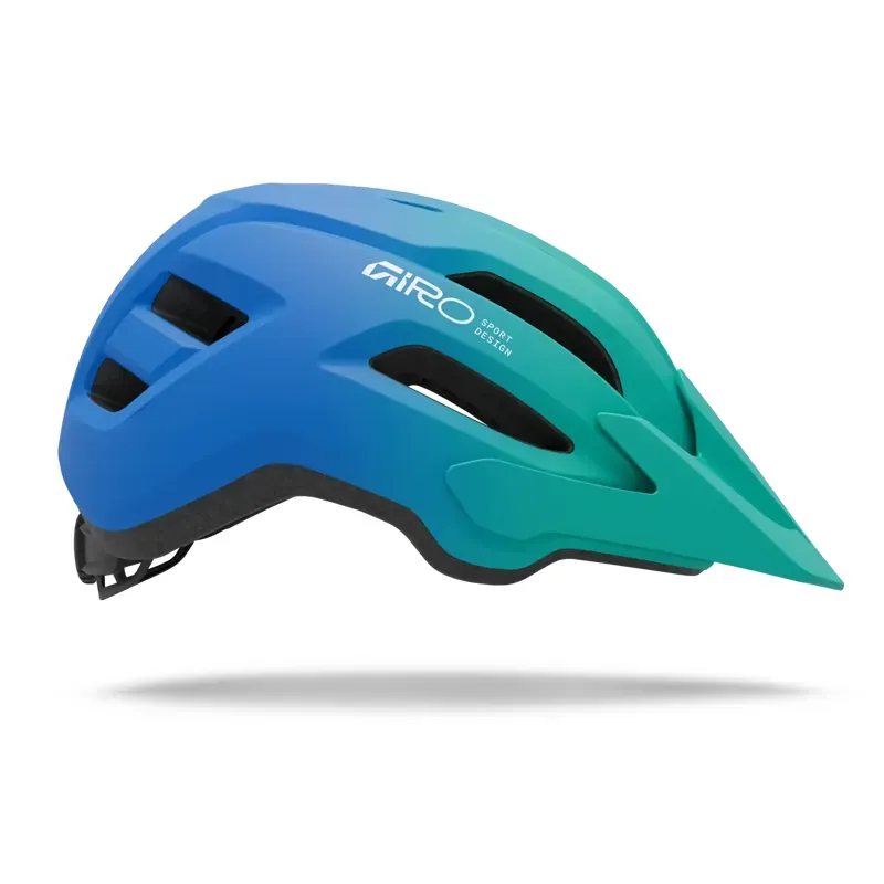 Giro Fixture Mips II Youth Helmet in Green/Blue-2