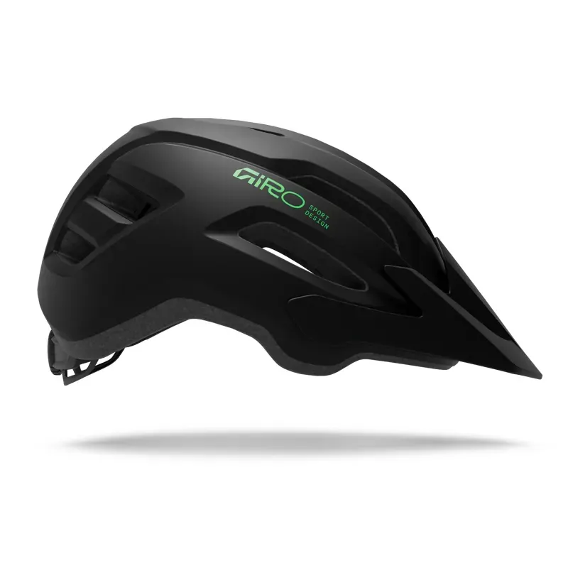 Giro Fixture Mips II Youth Helmet in Black/Green-2