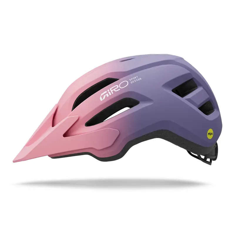 Giro Fixture Mips II Youth Helmet in Matte Pink/Purple-1