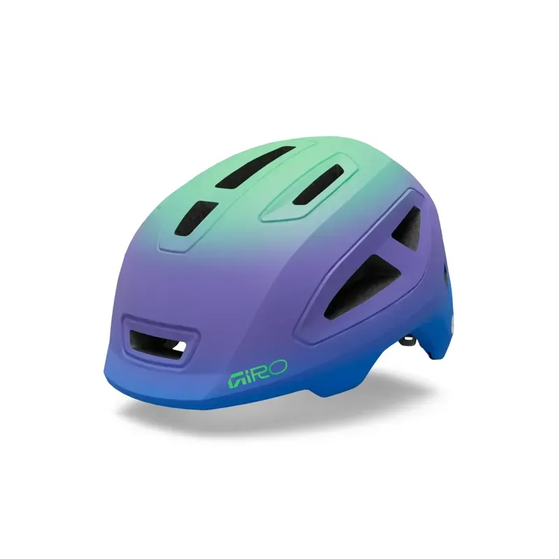Giro Scamp Mips II Youth Helmet in Blue Jewel/Vivid Green