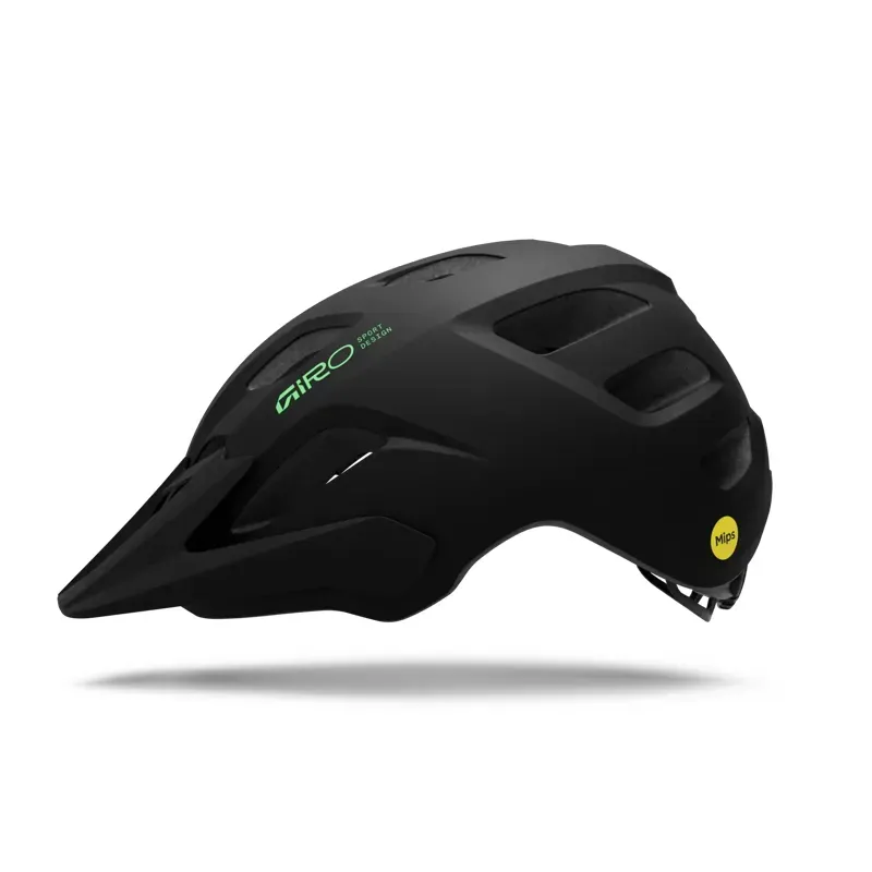 Giro Tremor Mips Child Helmet in Black/Green-1