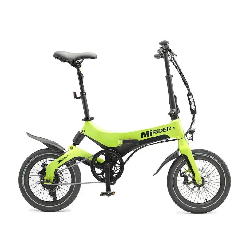 MiRiDER One 16 Folding E-Bike in Acid Green