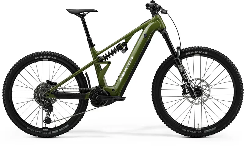 Merida eOne-Eighty FR 600 E-MTB in Anaconda Green/White