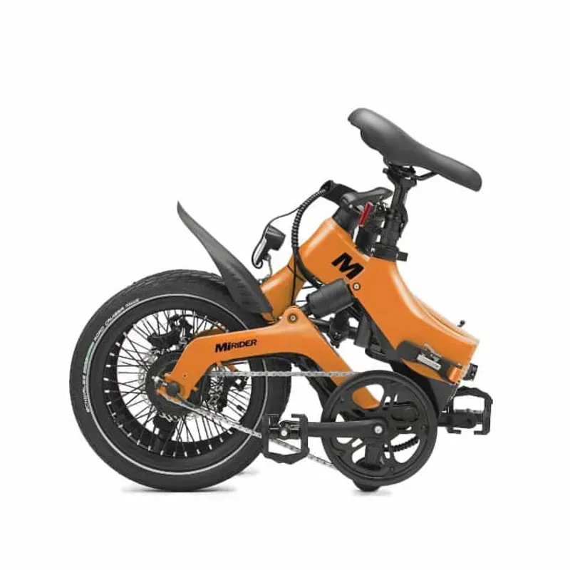 MiRiDER One 16 Folding E-Bike in Ember Orange-1