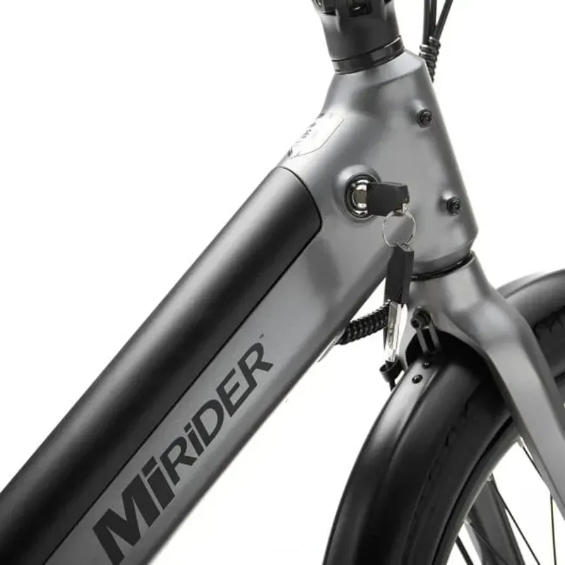 MiRider GB3 24 Compact Step-Through E-Bike In Onyx Grey-1