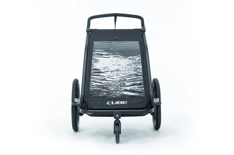 Cube Kids Trailer Double Cmpt Black-2