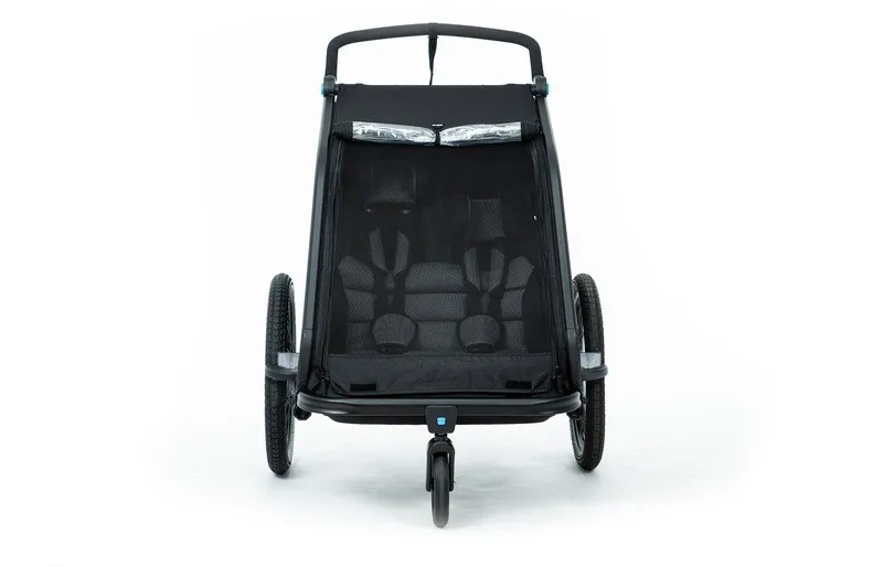 Cube Kids Trailer Double Cmpt Black-3