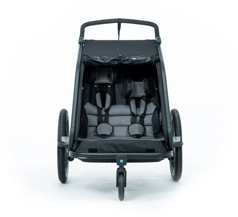 Cube Kids Trailer Double Cmpt Black-4