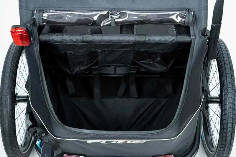 Cube Kids Trailer Double Cmpt Black-6