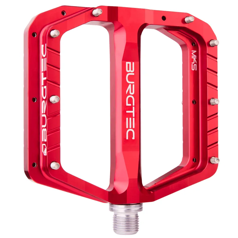 Burgtec Penthouse Flat MK5 Pedals - Race Red