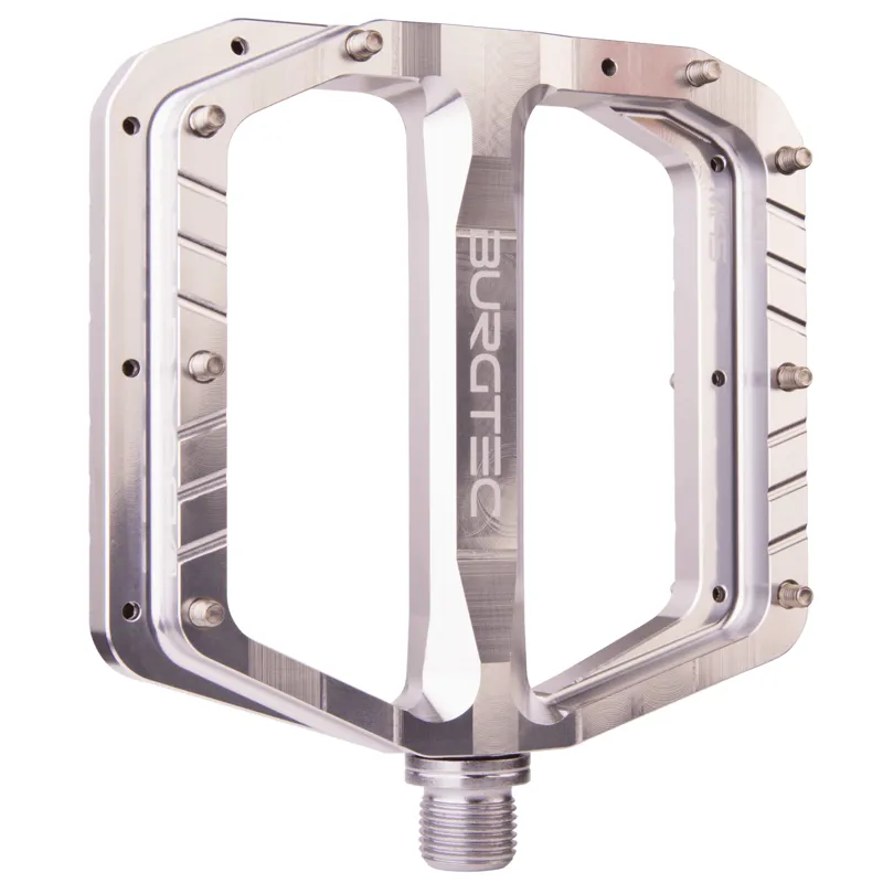 Burgtec Penthouse Flat MK5 Pedals - Rhodium Silver