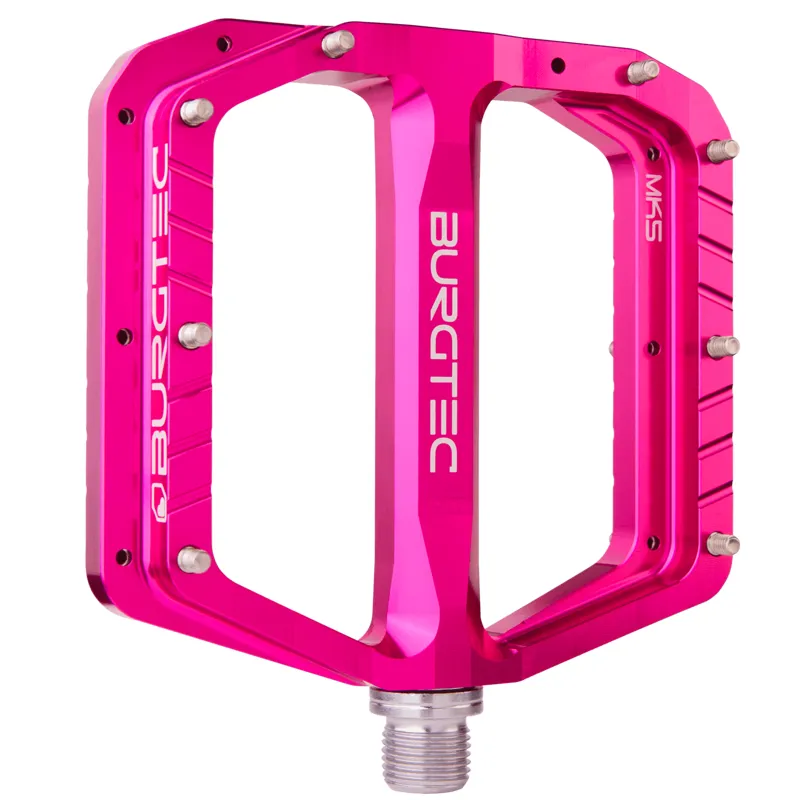 Burgtec Penthouse Flat MK5 Pedals - Toxic Barbie Pink