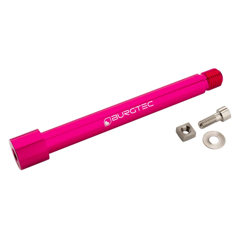 Burgtec Fox Boost 2021+ Fork Axle - Toxic Barbie Pink
