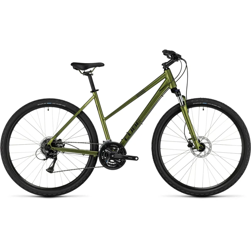 Cube Nature Trekking Bike in Shiny Moss/Black-1