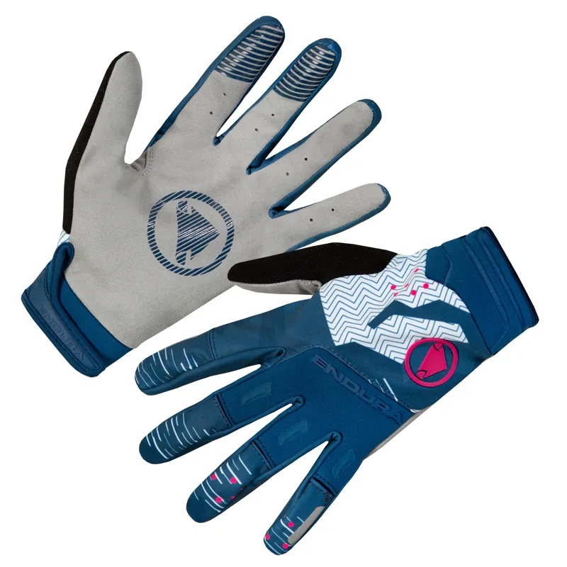 Endura SingleTrack Windproof Gloves in Blueberry