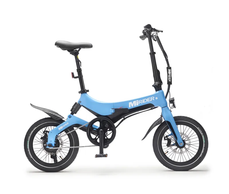 MiRiDER One 16 Folding E-Bike in Azure Blue