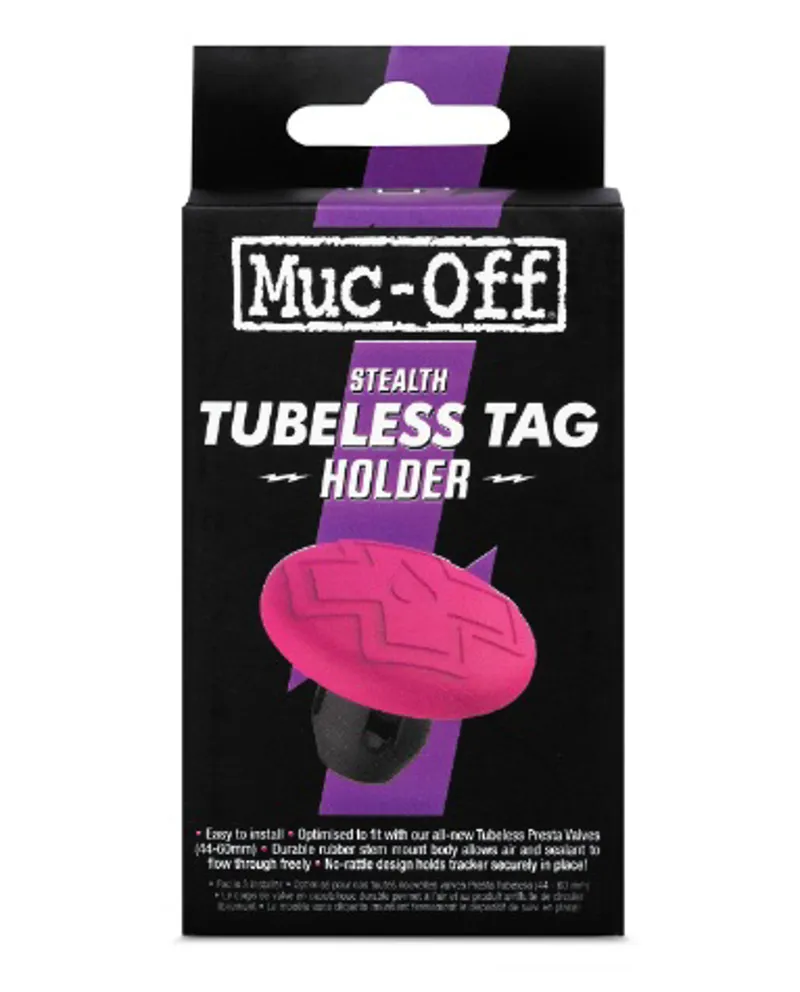 Muc-Off Tubeless Tag Holder Black / Pink