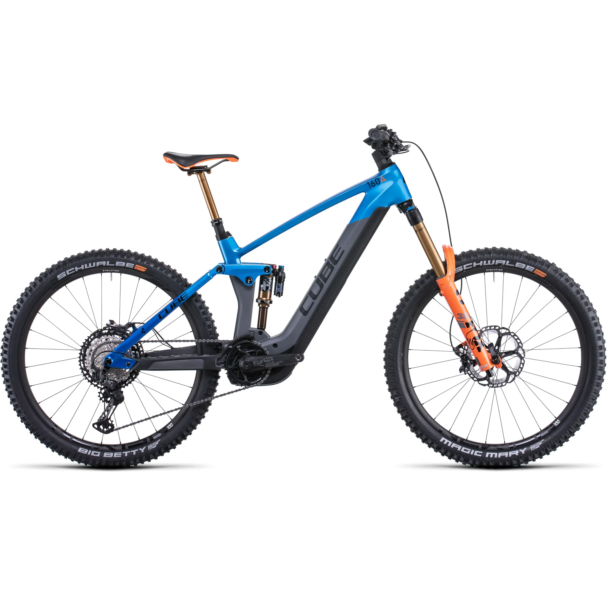 Cube Stereo Hybrid 160 HPC 750 Electric Mountain Bike in Action Team Cube Stereo Hybrid 160 HPC 750 Electric Mountain Bike in Action Team