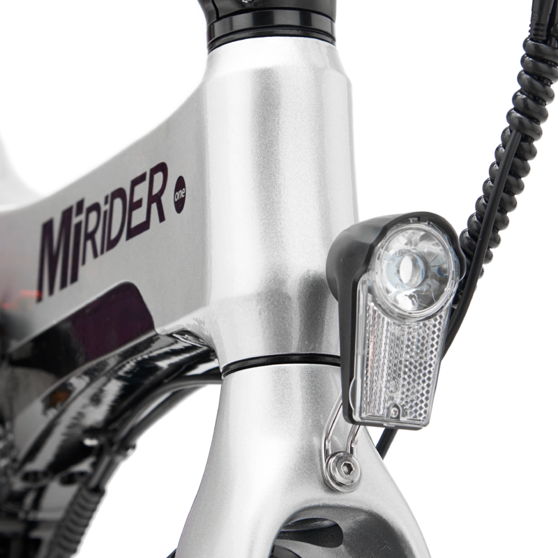 MiRiDER One 16 Folding E-Bike in Platinum Silver Ex Demo-2