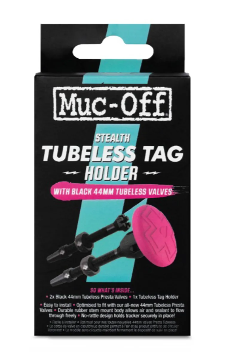 Muc-Off Tubeless Tag Holder and 44mm Valve Kit