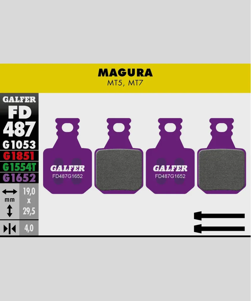 Galfer E-Bike Disc Brake Pad MAGURA MT5 - MT7 4 PADS
