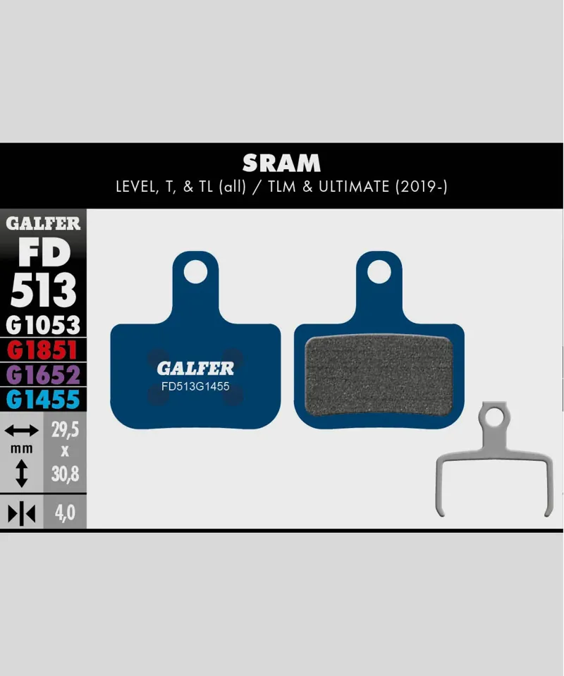 Galfer Road Disc Brake Pad SRAM LEVEL T TL
