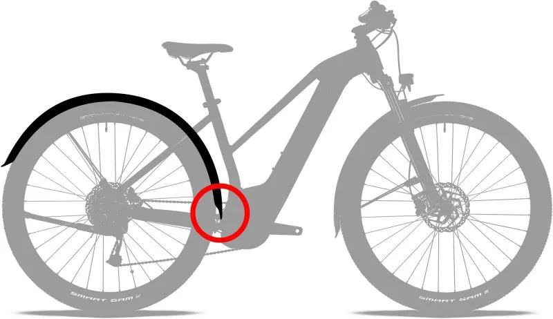 Acid Mudguard Set 65 29 Bb Mount black 65mm-2