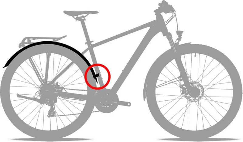 Acid Mudguard Set 65 27.5 Inch Bb Mount black 65mm-1