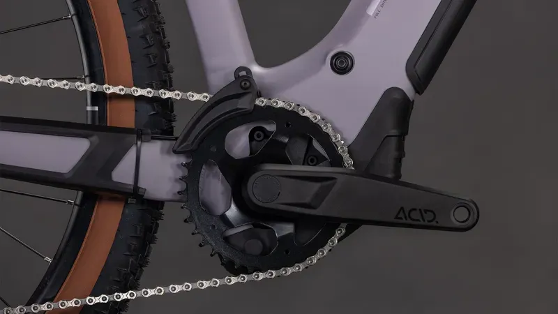 Cube Reaction Hybrid Performance 600 eHybrid Bike in Plum Grey/Black-6