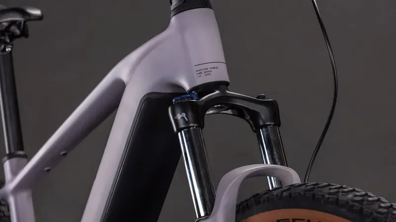 Cube Reaction Hybrid Performance 600 eHybrid Bike in Plum Grey/Black-7