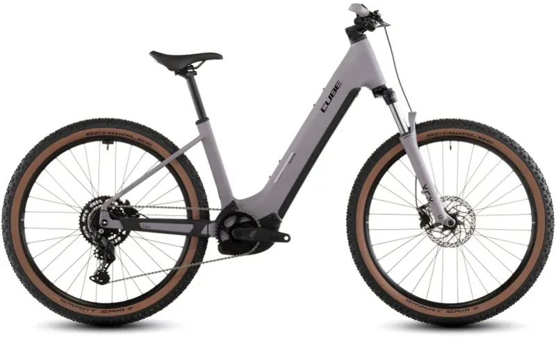 Cube Reaction Hybrid Performance 600 eHybrid Bike in Plum Grey/Black-1
