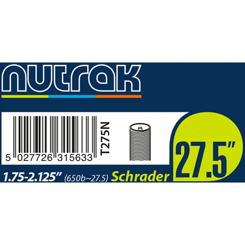 Nutrak Inner tube 27.5 X 1.75 - 2.125 Shrader