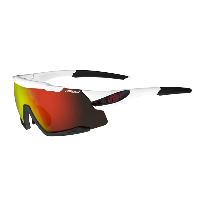 Tifosi Aethon Interchangeable Clarion Lens Sunglass in White